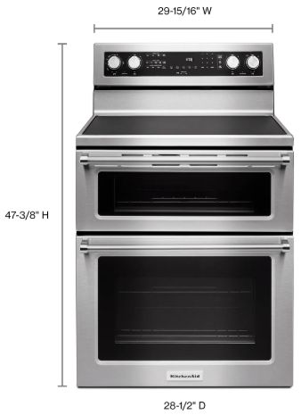 KitchenAid® 30" Stainless Steel Freestanding Electric Range-3