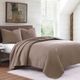 HiEnd Accents Cotton Comfort 3-Piece Mocha King Bedding Bundle-1