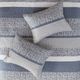 Olliix by Madison Park Rhapsody 6 Piece Navy King/California King Reversible Jacquard Coverlet Set-4
