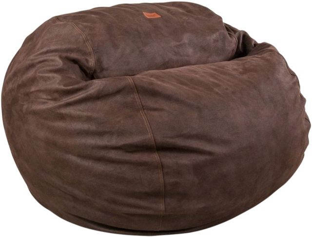 CordaRoy's® Original Coffee Faux Leather King Bean Bag Chair-0
