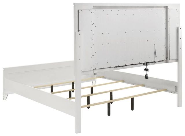 Coaster® Marmore White Queen Panel Bed-2