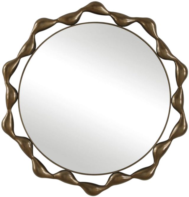 Uttermost® Remolino Warm Bronze Round Mirror-0