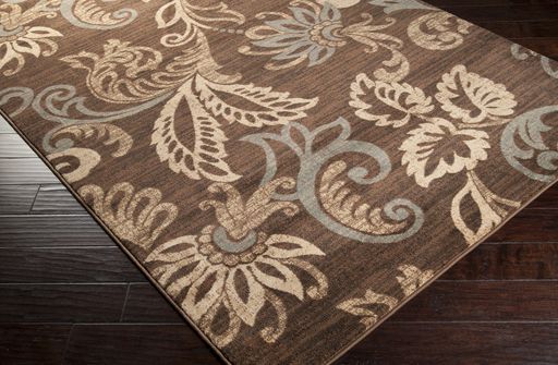 Surya Riley Brown Multi-Color 5'x8' Area Rug-1