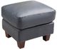 Leather Italia™ Georgetowne Traverse Ocean Blue Ottoman-0