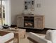 International Furniture Direct Natural Parota Brown TV Stand-3