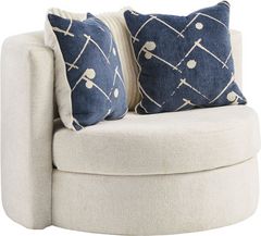Ashley® Padova Ivory Swivel Accent Chair