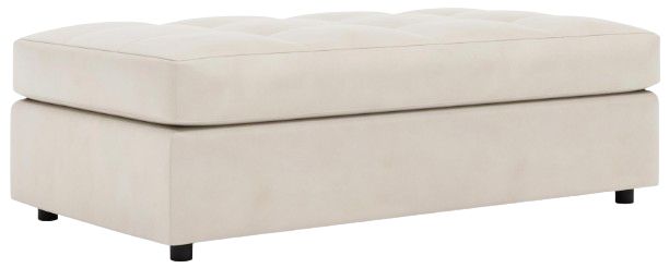 Bernhardt Nest Bernhardt Living Brown 56" Leather Ottoman-0