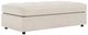 Bernhardt Nest Bernhardt Living Brown 56" Leather Ottoman-0