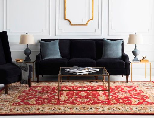 Surya Caesar Red Multi Floral 8'x11' Area Rug-1