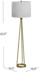 Bassett Mirror Legacy Brass Floor Lamp-3