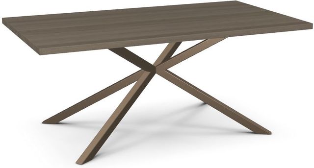 Amisco Customizable Asterisk Ash 72" Rectangular Table with Metal Stand-0