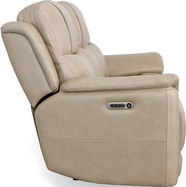 Flexsteel® Crew Pebble Power Reclining Sofa with Power Headrests and Lumbar-4