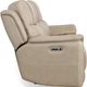 Flexsteel® Crew Pebble Power Reclining Sofa with Power Headrests and Lumbar-4