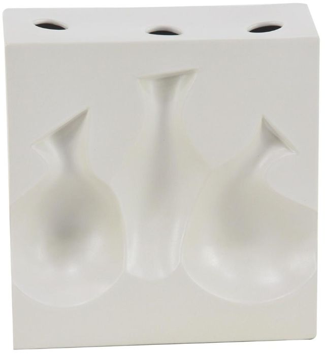 Deco Marche White Ceramic Vase-0