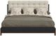 Flexsteel® Waterfall Ebony King Upholstered Panel Bed-1