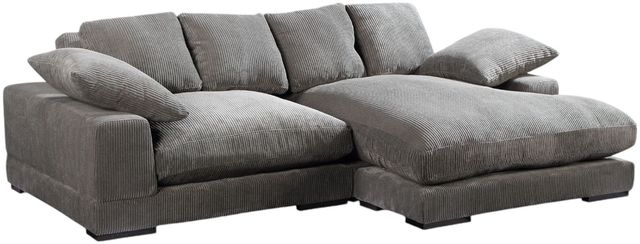 Moe's Home Collection Plunge 2-Piece Charcoal L-Shaped Sectional and Reversible Chaise-0