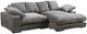 Moe's Home Collection Plunge 2-Piece Charcoal L-Shaped Sectional and Reversible Chaise-0