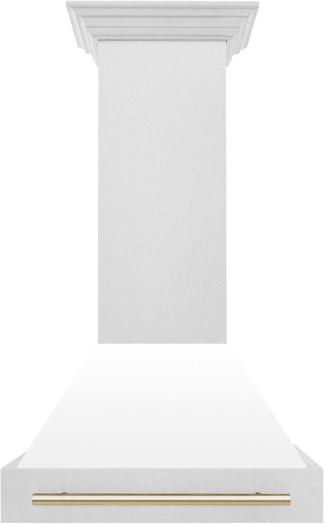 ZLINE Autograph Edition 30" White Matte Wall Mounted Range Hood-0