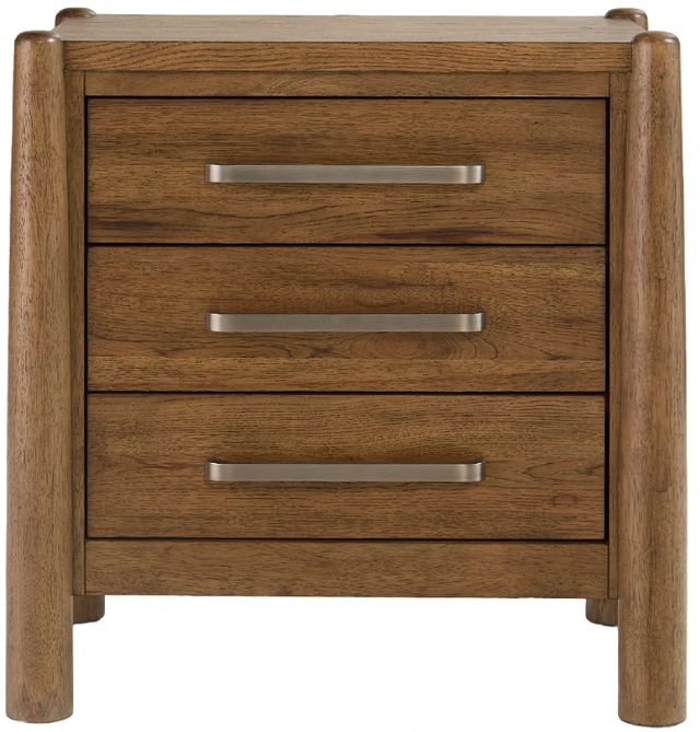 Riverside Furniture Henderson Toasted Pecan 3-Drawer Nightstand-2