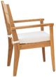 Linon Cannon 6-Piece Beige/Natural Fabric/Wooden Outdoor Dining Set-1