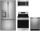 GE® 4 Piece Stainless Steel Gas Kitchen Package-0
