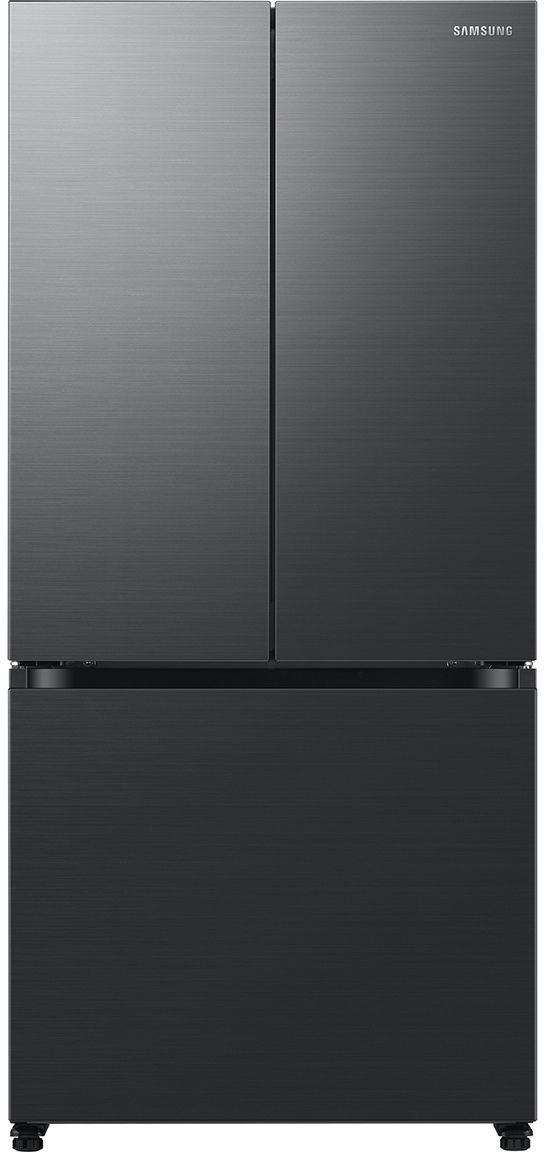 Samsung 33” 17.5 Cu. Ft. Fingerprint Resistant Matte Black Steel Counter Depth French Door Refrigerator with Twin Cooling Plus®-0