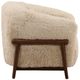 Dovetail Furniture Prescott Cream/Dark Brown Occasional Chair-2