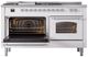 Ilve® Nostalgie II Series 60" White Pro Style Dual Fuel Range-3