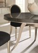 Caracole® Chit Chat Caracole Classic Black/Taupe Silver Leaf Side Chair-4