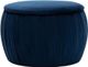 TOV Furniture Fleur Navy Velvet Storage Ottoman-0