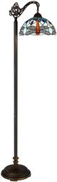 CAL Lighting & Accessories Tiffany Bronze Floor Lamp-0