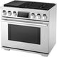 SKS 36" Stainless Steel Pro Style Dual Fuel Range-1