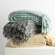 Surya Tobias Medium Gray 51"x71" Throw Blanket-2