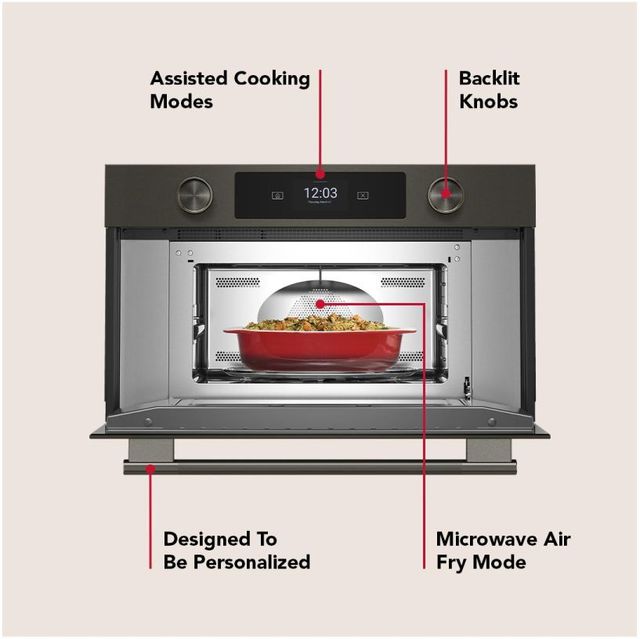 KitchenAid® 1.4 Cu. Ft. Black Ore Built In Microwave with Air Fry-2