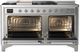 Ilve® Majestic III 60" Stainless Steel Pro Style Dual Fuel Liquid Propane Range with French Top and Chrome Trim-1