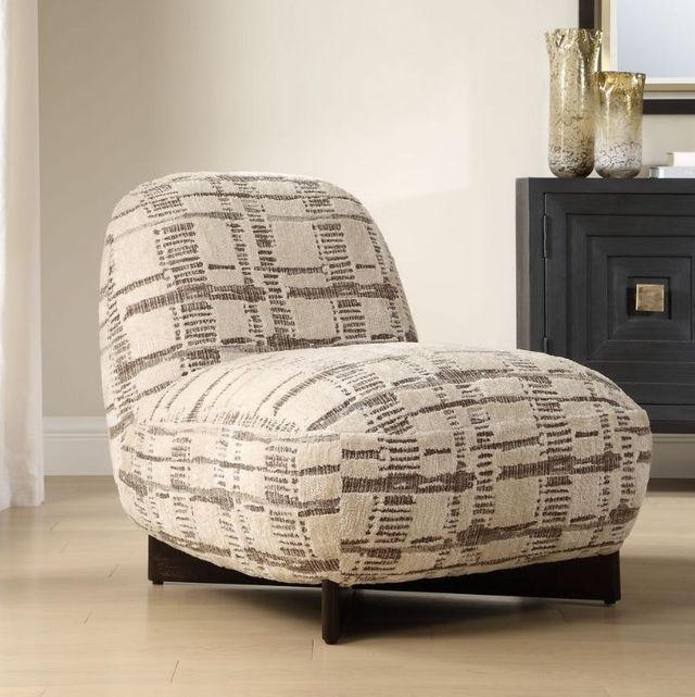 Uttermost® Evans Caramel/Mocha Modern Armless Accent Chair-2