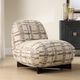 Uttermost® Evans Caramel/Mocha Modern Armless Accent Chair-2