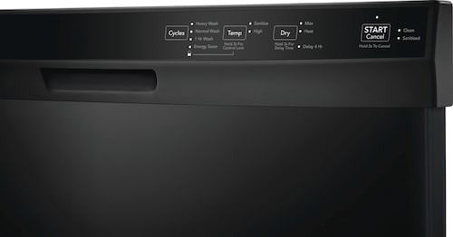 Frigidaire 24" Black Front Control Built In Dishwasher -5