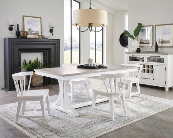 Riverside Furniture Cora 2-Piece Cloud Windsor Dining Side Chair Set-1