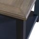 Liberty Furniture Summerville Gray Square End Table with Navy Base-3