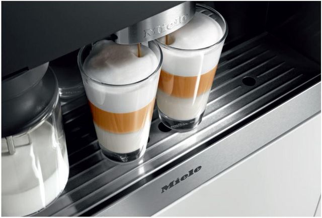 Miele 23.44" Obsidian Black Built In Coffee Machine-3
