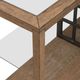 Liberty Furniture Bayhill Trellis Glass Top Sofa Table with Black/Honey Base-5