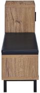 Coaster® Teller Black/Natural Oak Shoe Storage Bench-5