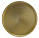 Currey & Company Davis Brushed Brass Drinks Table with White Base-1