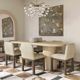 TOV Furniture Brut Travertine Indoor/Outdoor Oval Dining Table-1