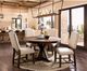 Furniture of America® Julia Light Oak Round Dining Table-1