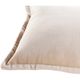Surya Cotton Velvet Beige 12"x30" Toss Pillow with Polyester Insert-2