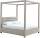 Modus Furniture Virgil Rockford Turtle Dove Queen Upholstered Canopy Bed-0