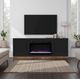 Legends Home Nora Seal Skin/Whiskey Fireplace TV Console-1