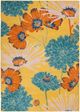 Nourison Home™ Allur Yellow Multicolor 5'x7' Style 4 Area Rug-0